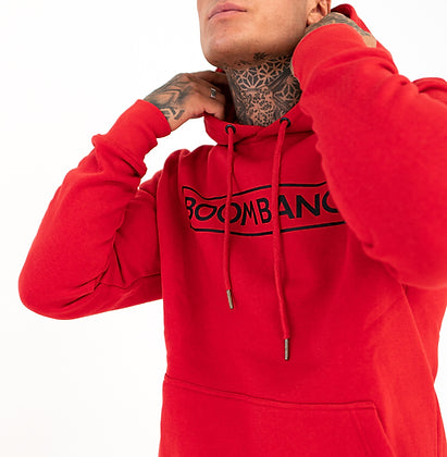 Boom Bang (Large Box Logo) Hoodie (Red)