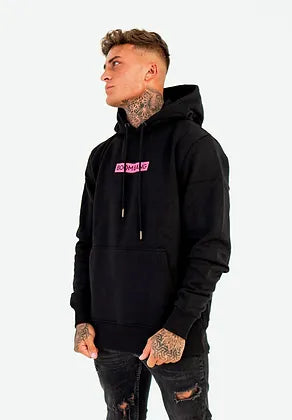 Boom Bang (Pink Box Logo) Hoodie (Black)